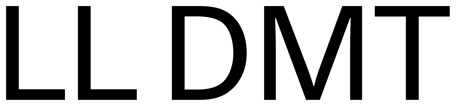 LL DMT font preview