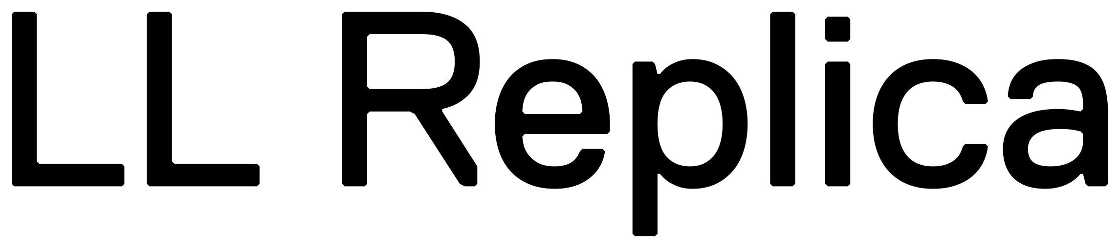 LL Replica font
