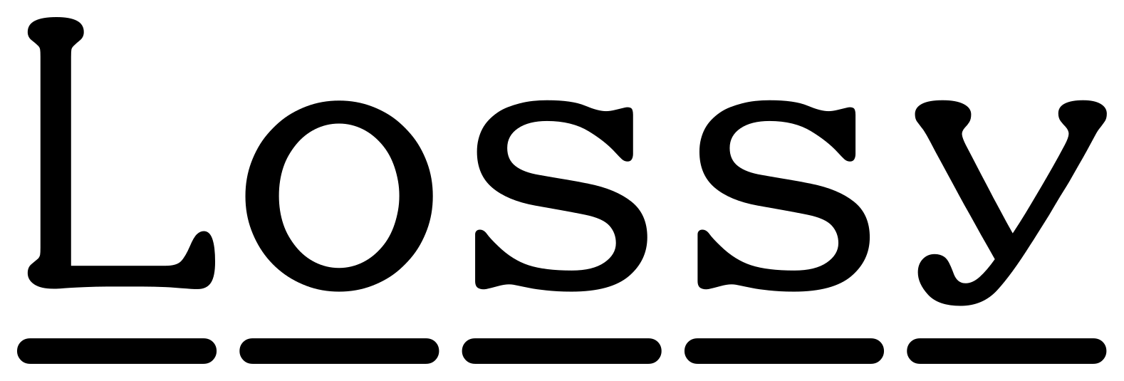 Lossy font preview