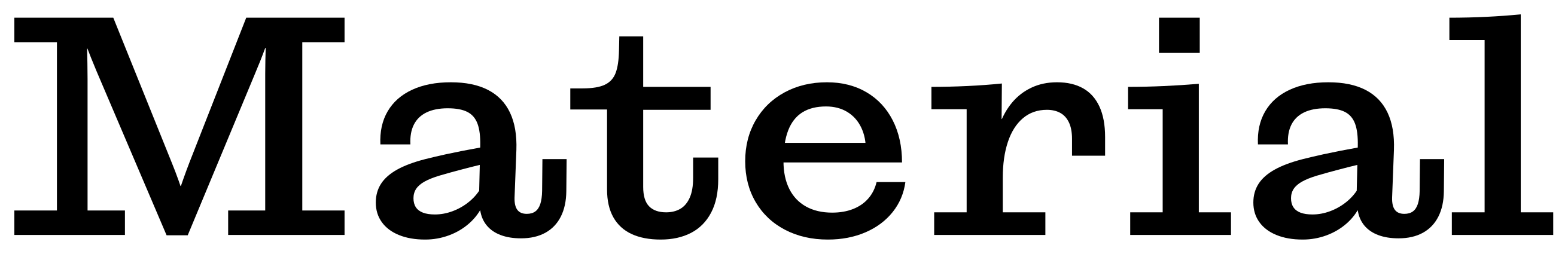 Material font