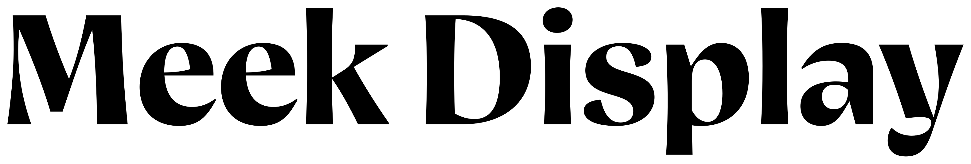 Meek Display font