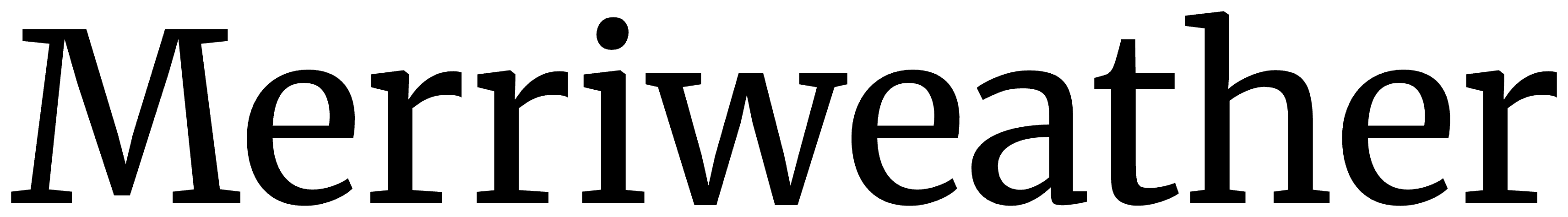 Merriweather font preview