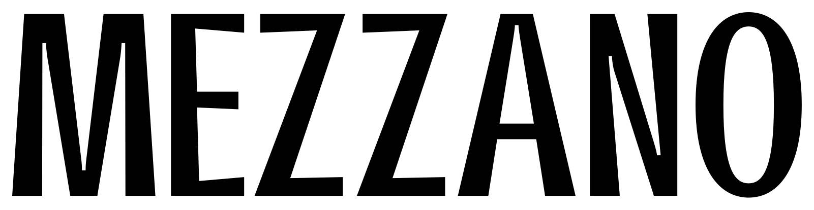 Mezzano font preview