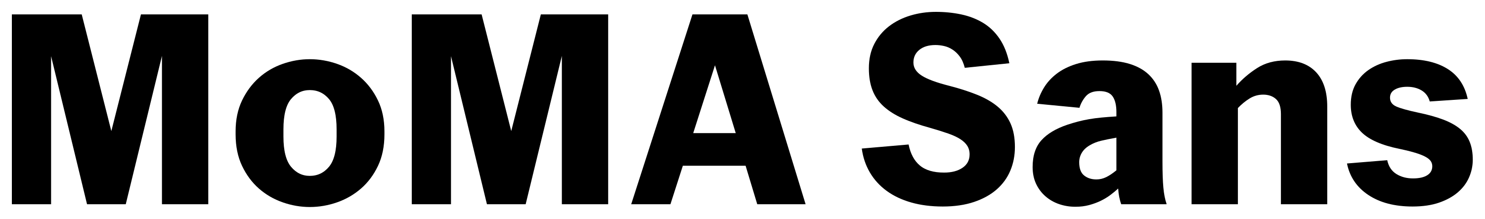 MoMA Sans font preview