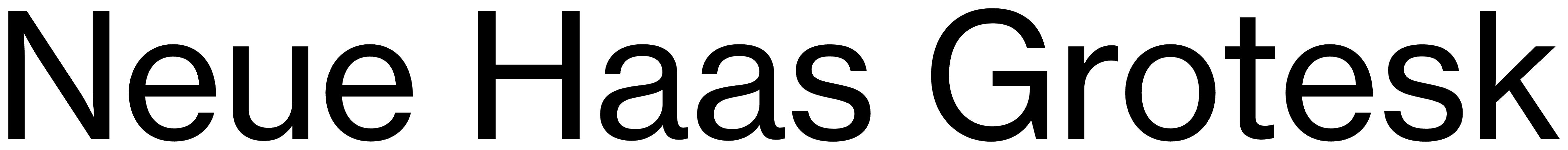 Neue Haas Grotesk font