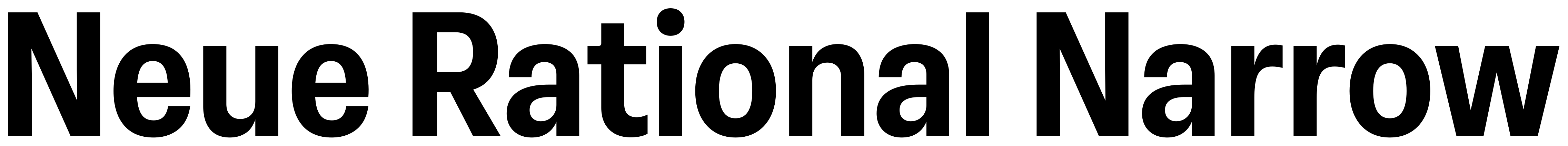 Neue Rational Narrow font preview