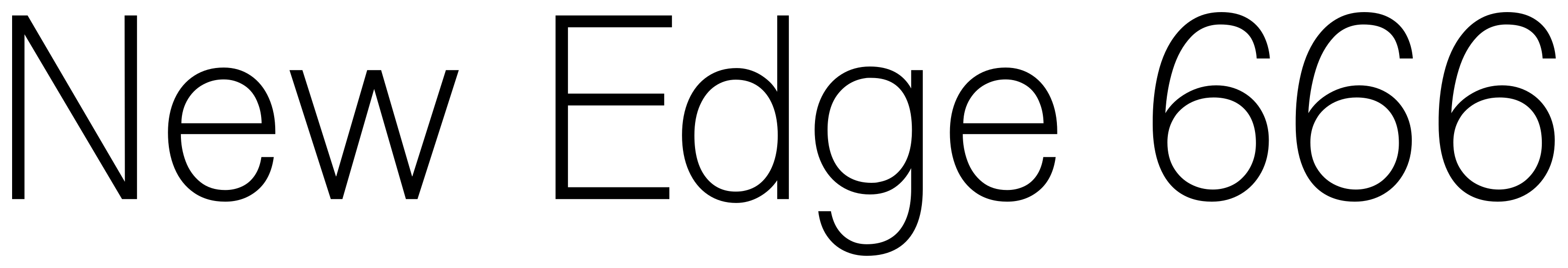 New Edge 666 font preview