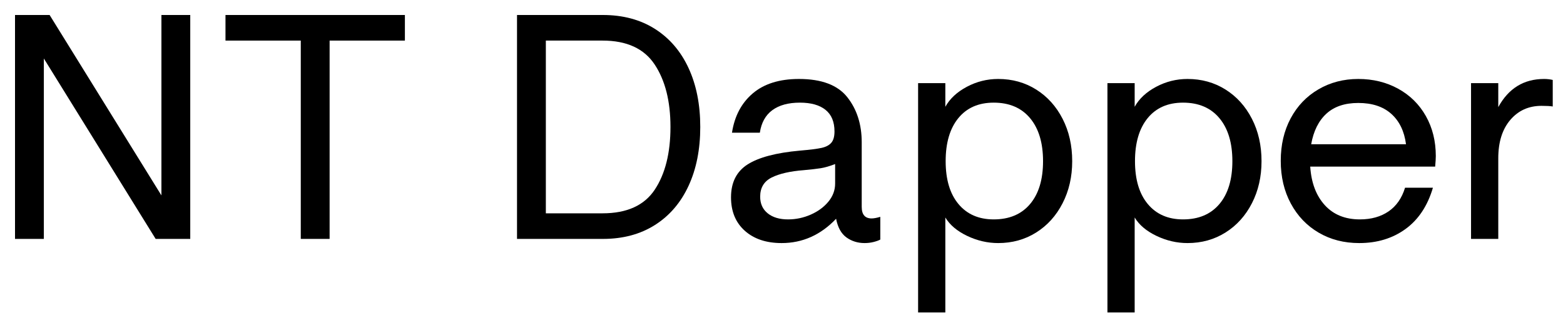 NT Dapper font