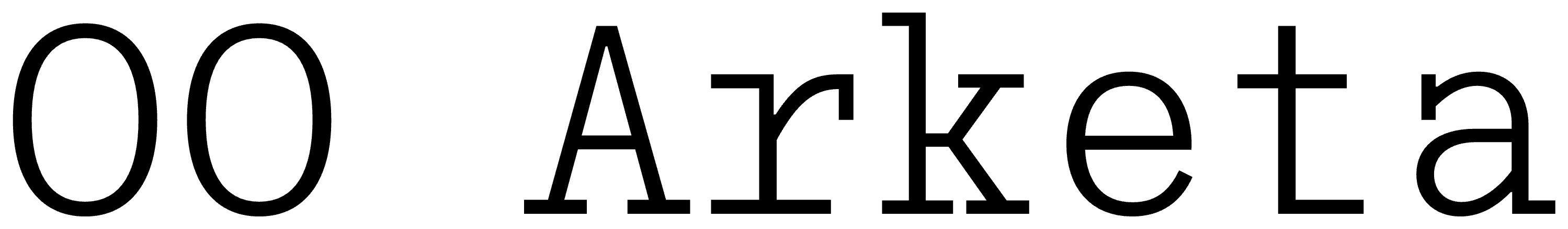 OO Arketa font