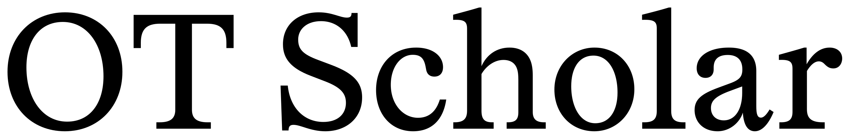 OT Scholar font preview