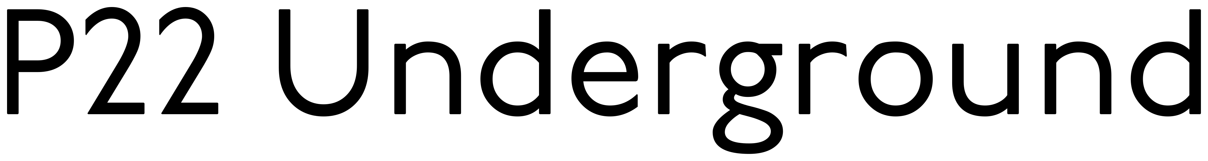 P22 Underground font preview