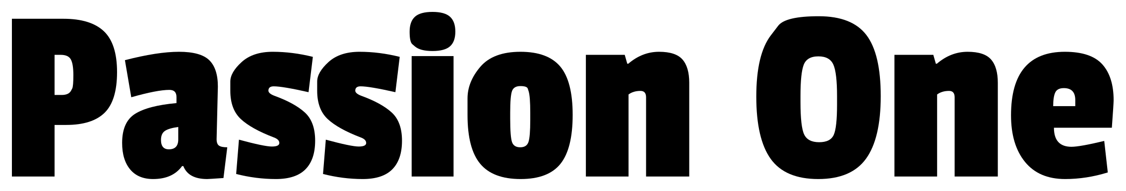 Passion One font preview