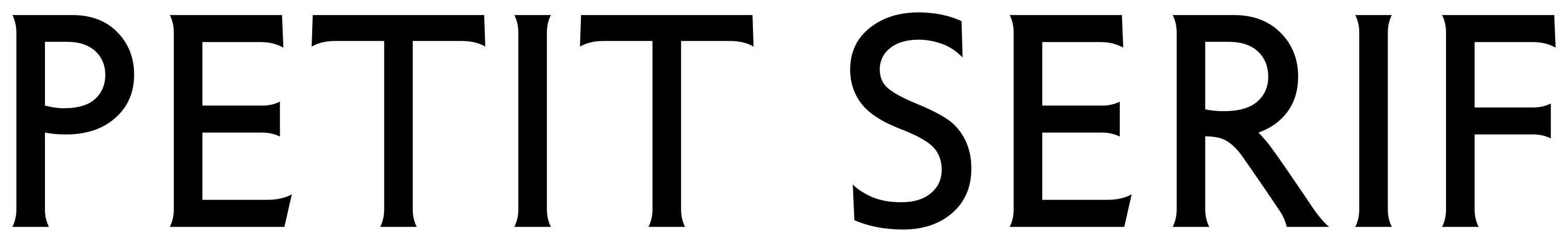 Petit Serif font