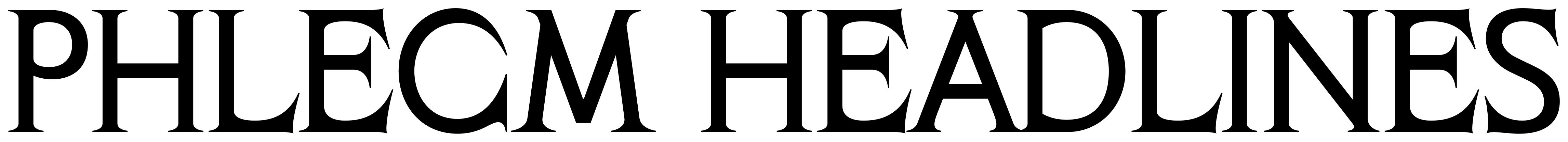 Phlegm Headlines font