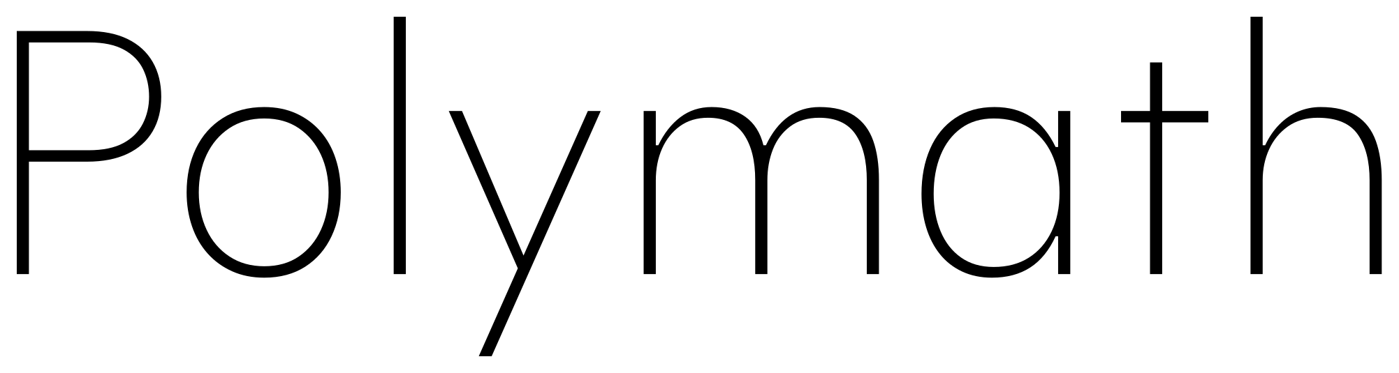 Polymath font preview