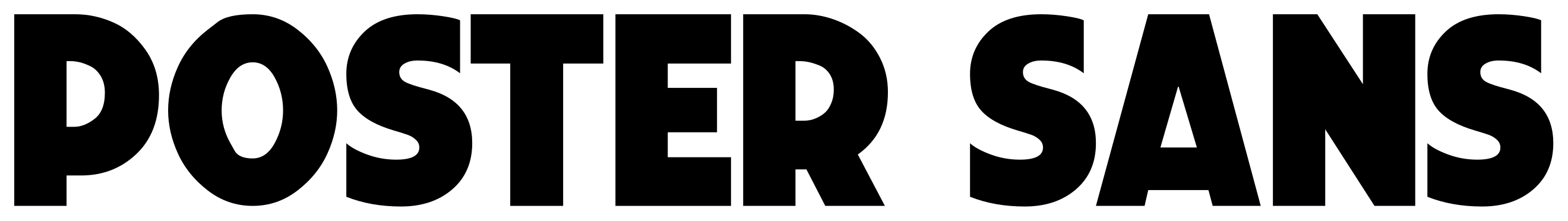 Poster Sans font