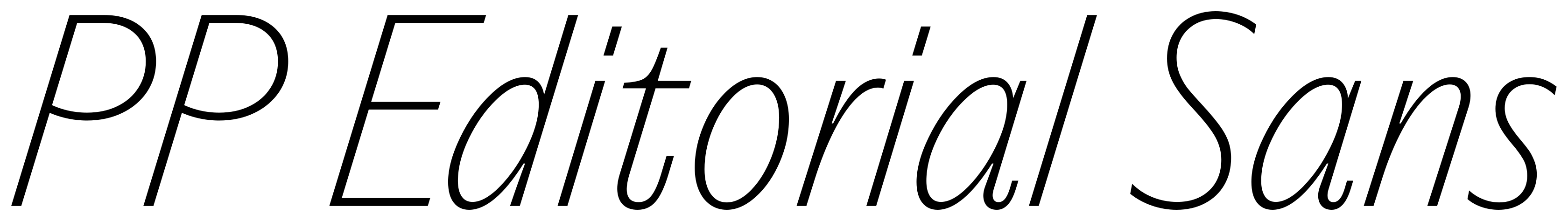 PP Editorial Sans font preview