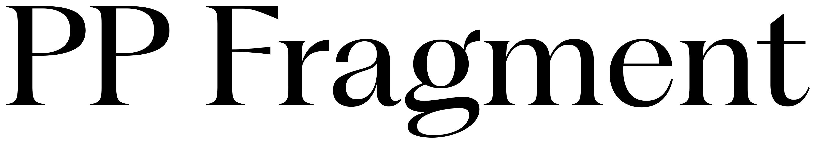 PP Fragment font