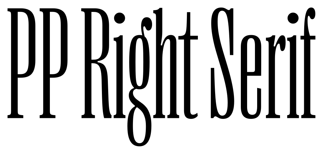 PP Right Serif font