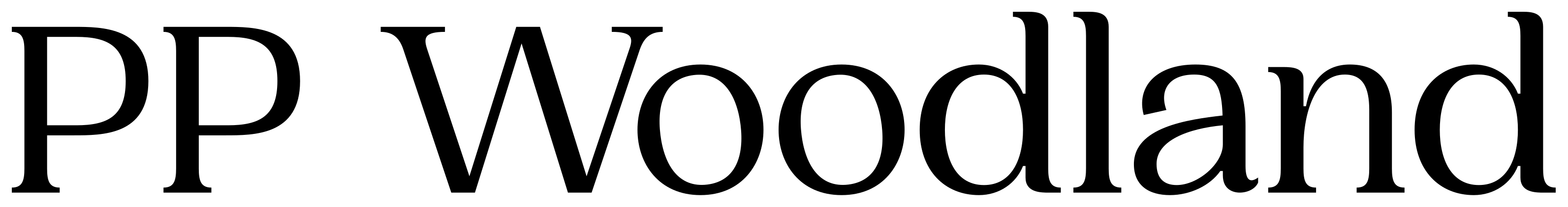 PP Woodland font