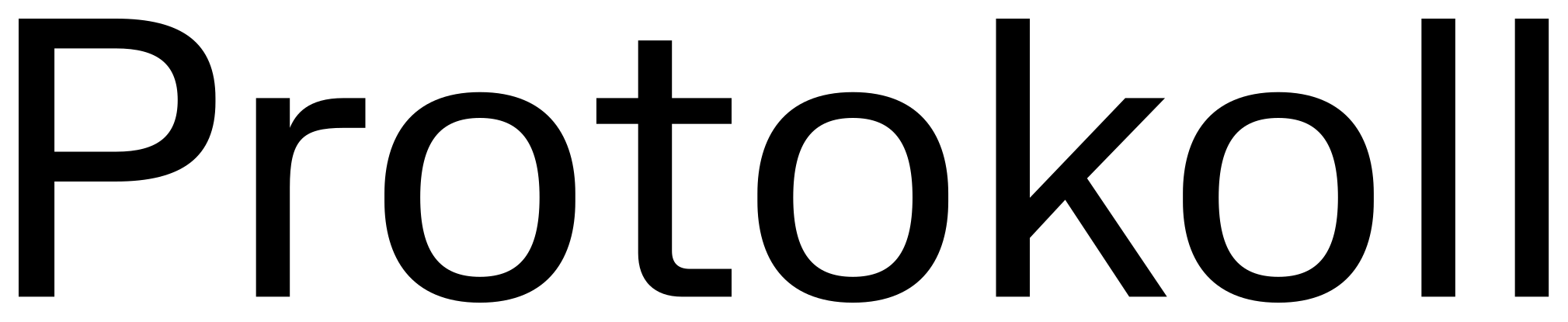 Protokoll font