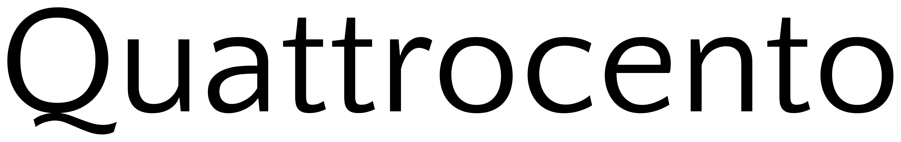 Quattrocento font