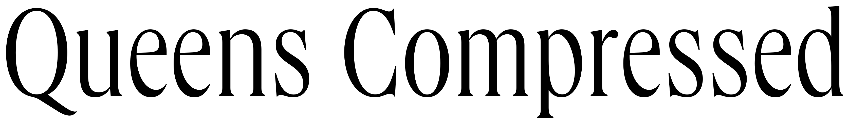 Queens Compressed font