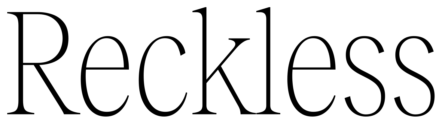 Reckless font