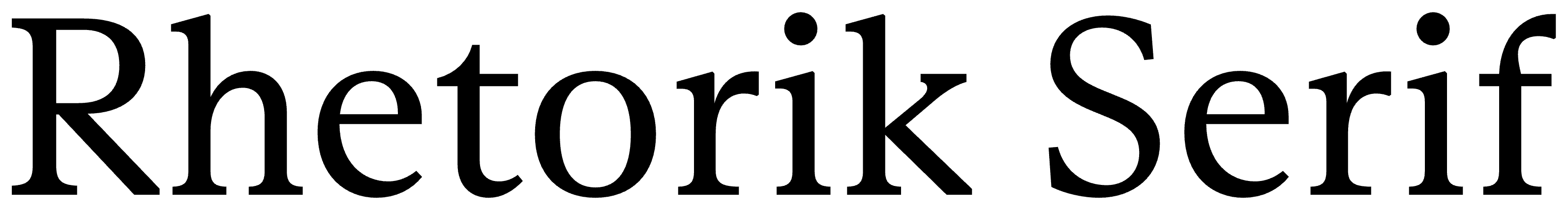 Rhetorik Serif font