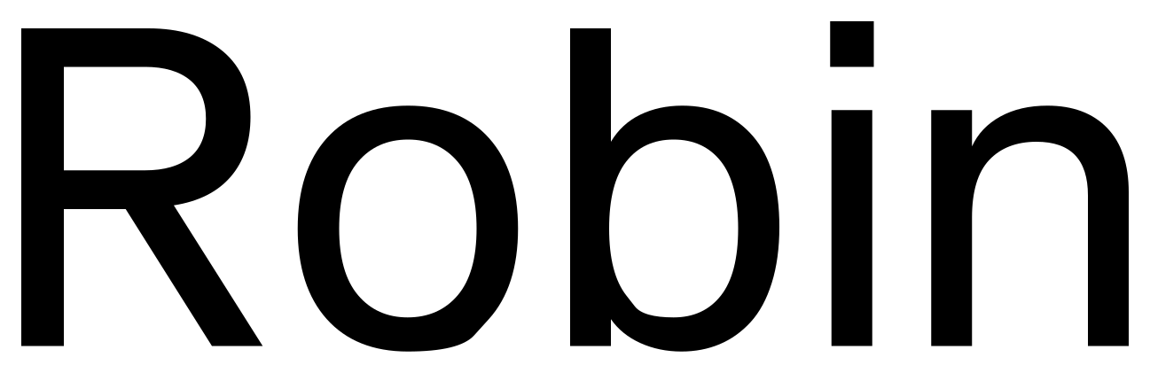Robin font preview