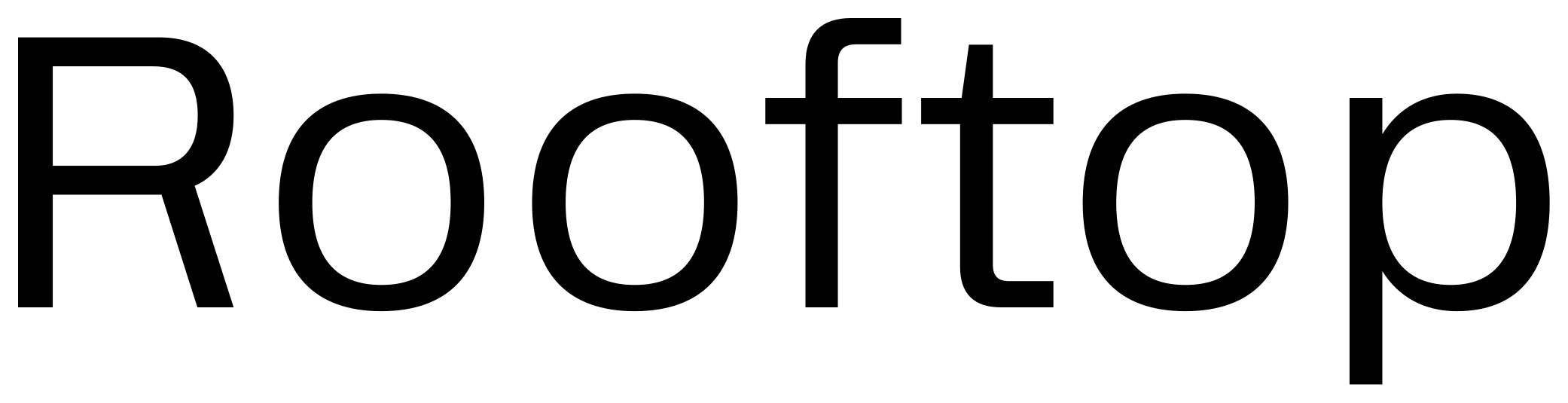 Rooftop font