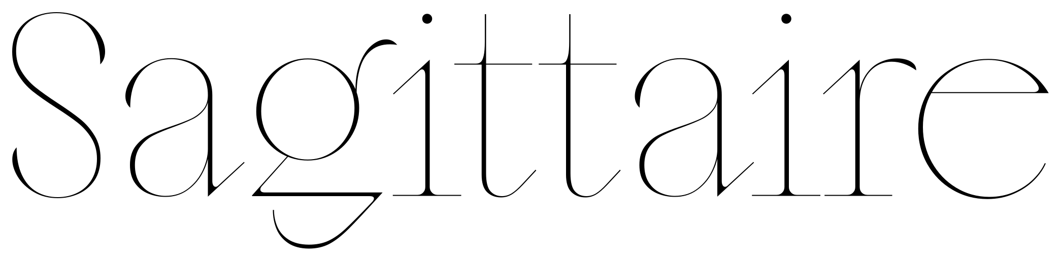 Sagittaire font preview