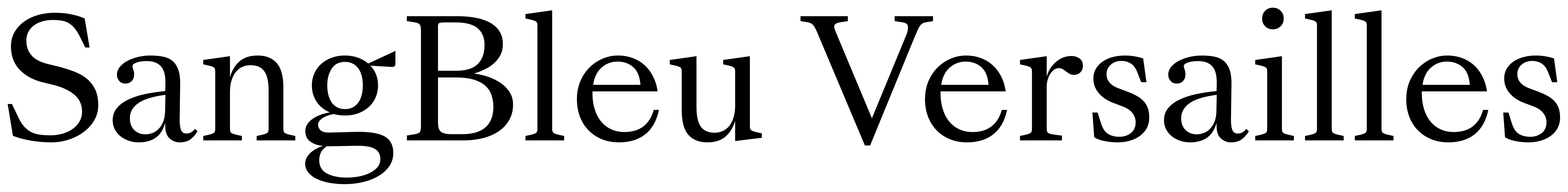 SangBleu Versailles font preview