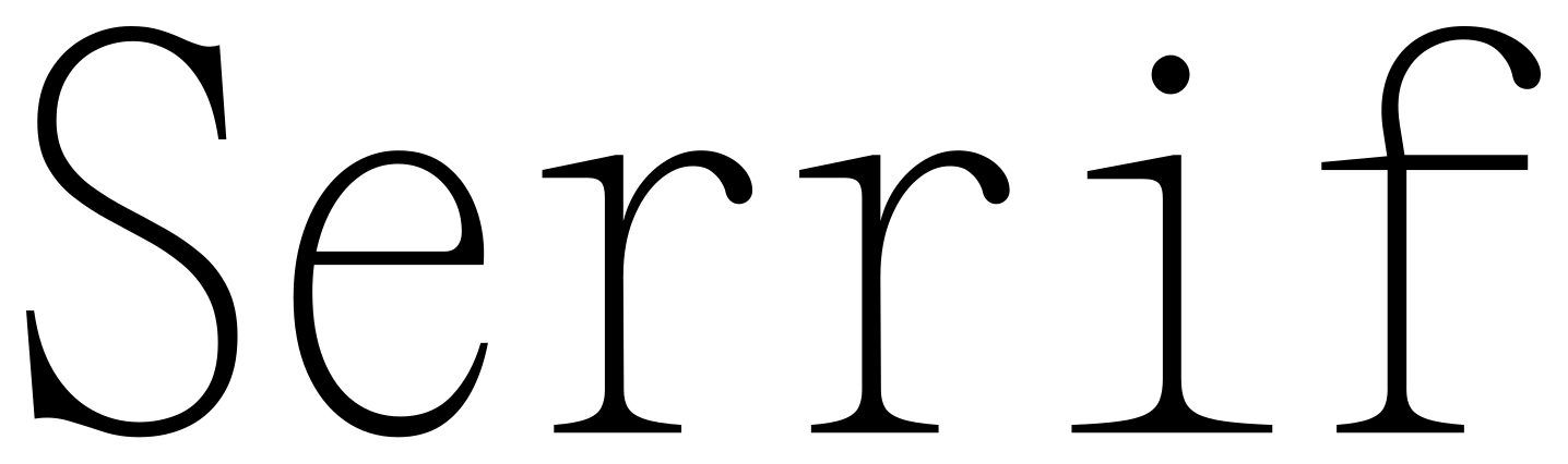 Serrif font