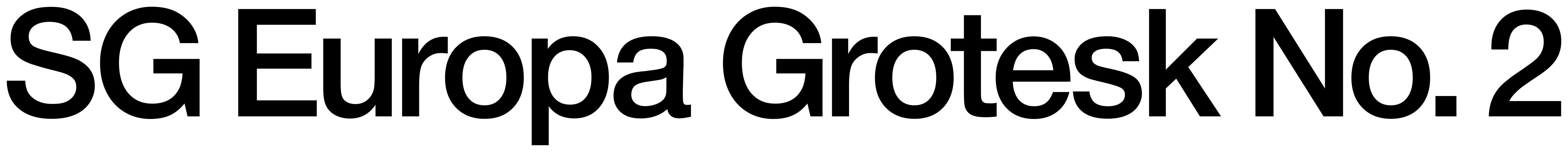 SG Europa Grotesk No. 2 font preview