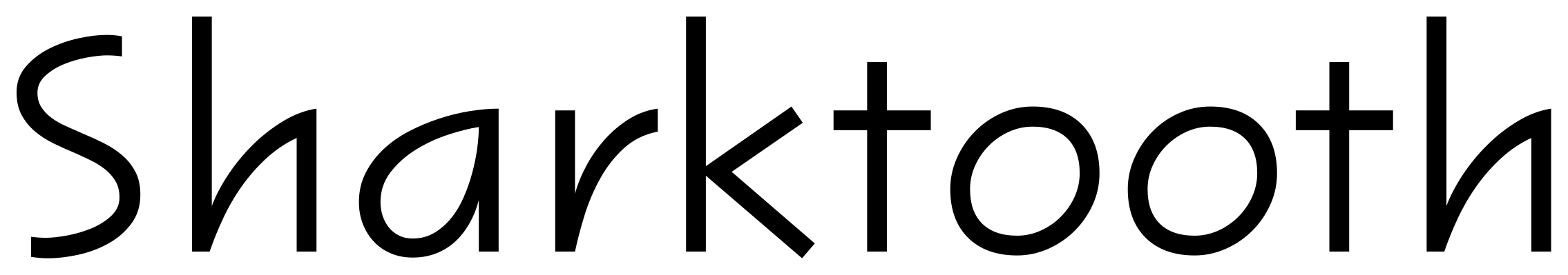 Sharktooth font