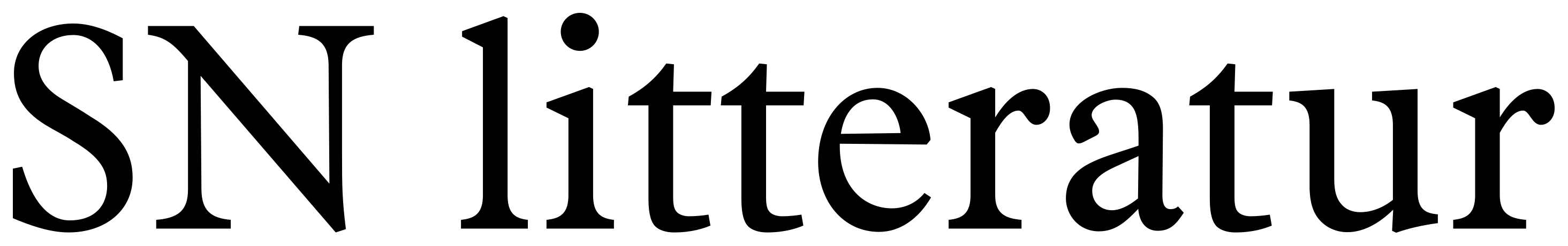 SN litteratur font preview