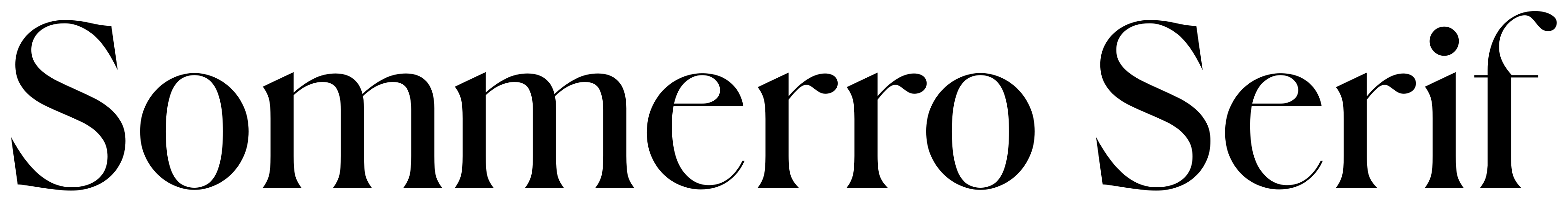 Sommerro Serif font preview