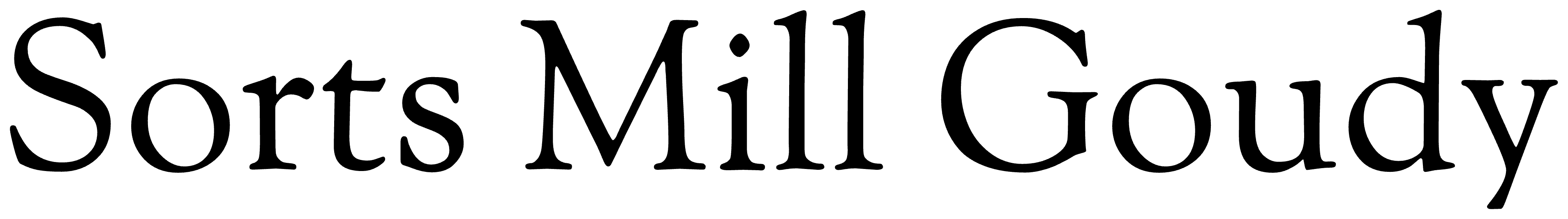 Sorts Mill Goudy font