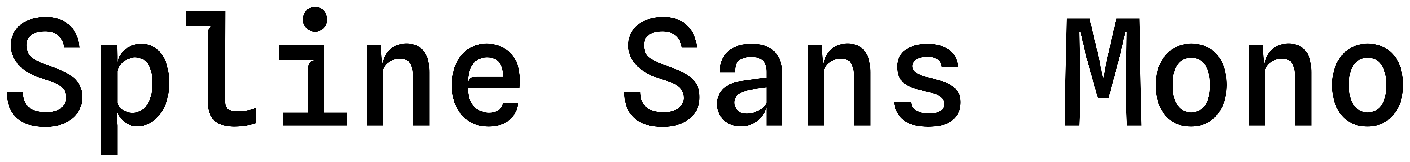 Spline Sans Mono font preview