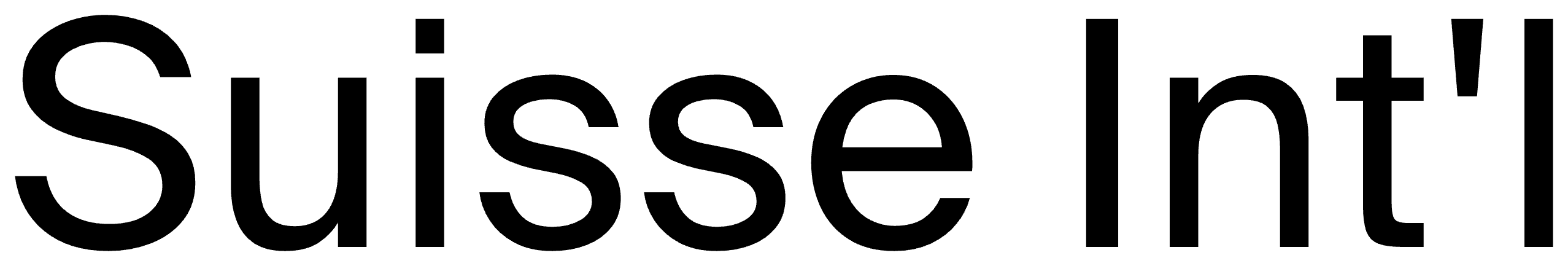 Suisse Int'l font