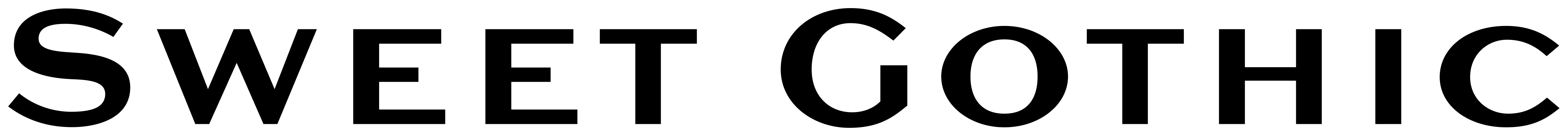 Sweet Gothic font preview