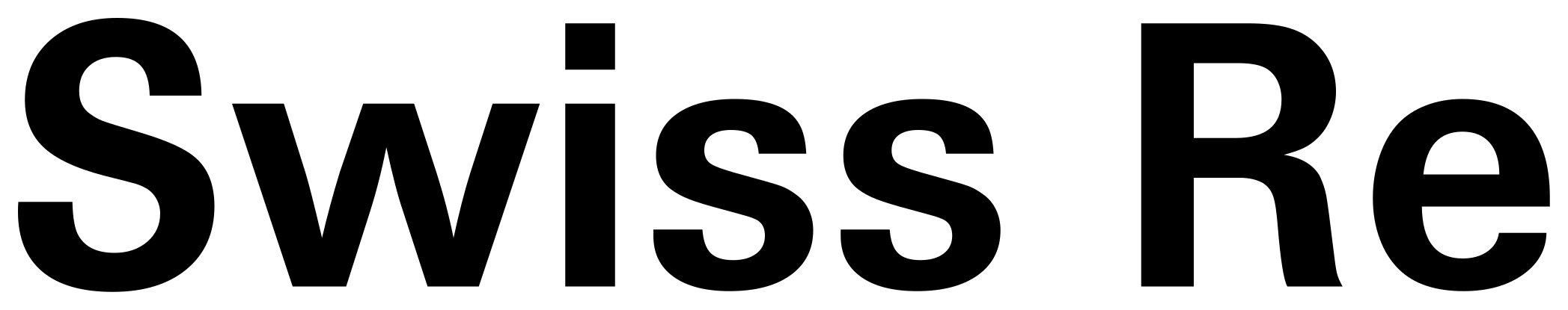 Swiss Re font preview