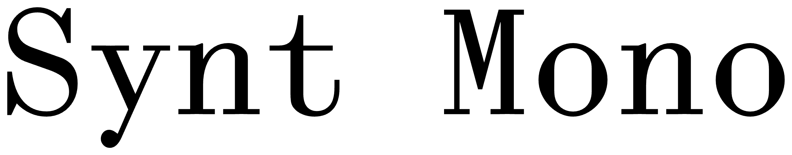 Synt Mono font preview