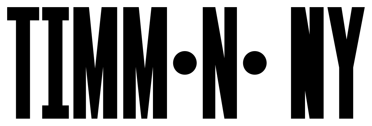 Timmons NY font