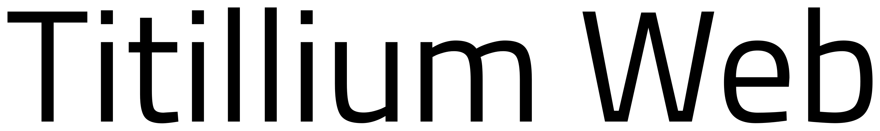 Titillium Web font