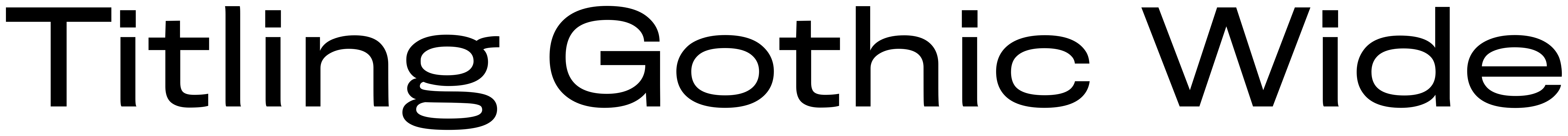 Titling Gothic Wide font