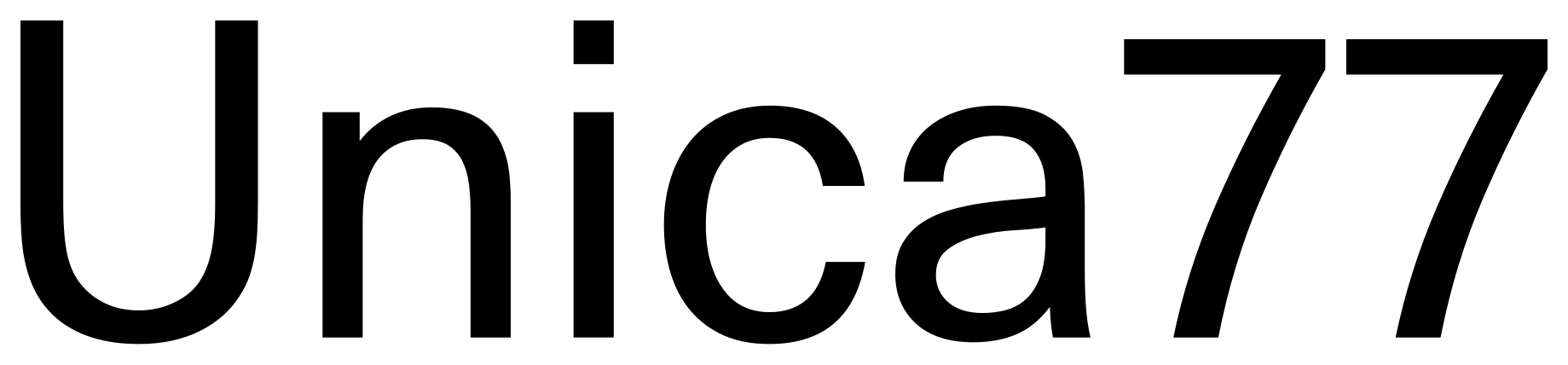 Unica77 font