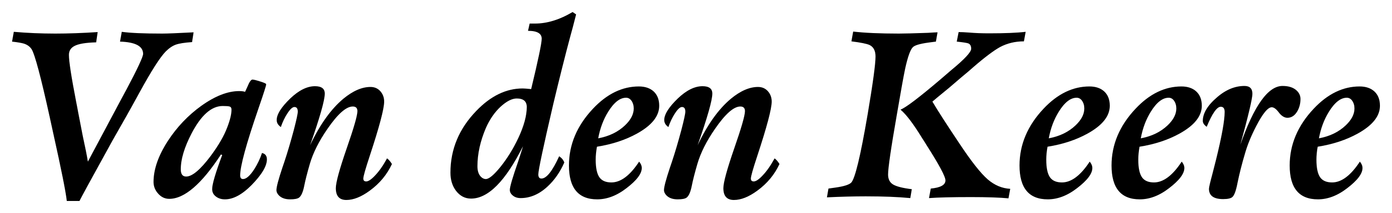 Van den Keere font