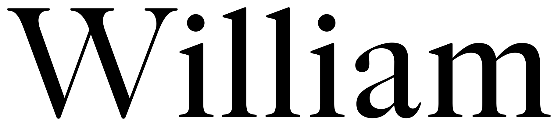 William font
